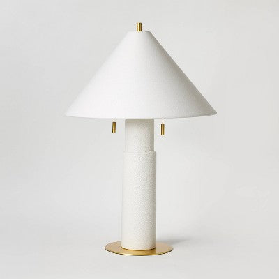 Ceramic Table Lamp With Tapered Shade White - Threshold™ Designed With Studio McGee