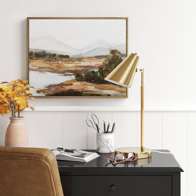 Rattan Wrapped Task Lamp (Includes LED Light Bulb) - Threshold™