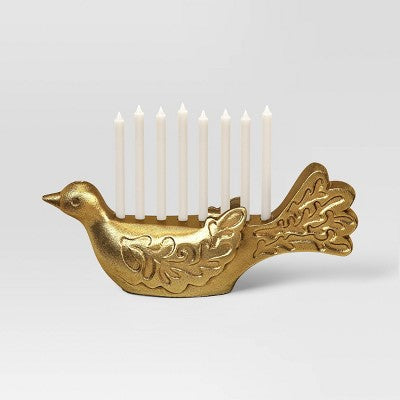 Cast Aluminum Bird Menorah - Threshold™