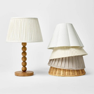  Turned Wood Stick Lamp Base Brown - Threshold™ Designed With Studio McGee