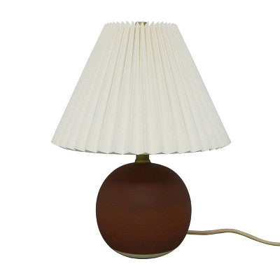  Oval Table Lamp With Pleated Shade (Includes LED Light Bulb) Red - Threshold™ Designed With Studio McGee