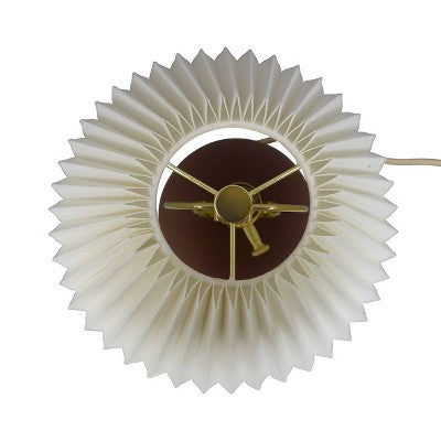  Oval Table Lamp With Pleated Shade (Includes LED Light Bulb) Red - Threshold™ Designed With Studio McGee