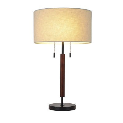  Wood Table Lamp (Includes LED Light Bulb) Black - Threshold™