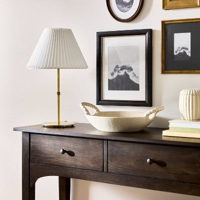  Tapered Lamp Shade With Knife Pleat White - Threshold™ Designed With Studio McGee