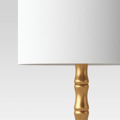  Large Bamboo Table Lamp (Includes LED Light Bulb) Brass - Threshold™