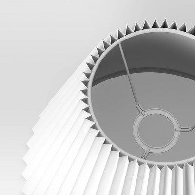  Small Pleated Lamp Shade White - Threshold™: Empire Shape, Cotton/Nylon, 7" H