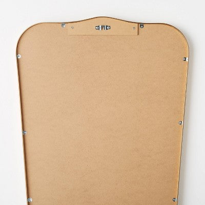  23" X 36" Metal Curved Top Mirror Gold - Threshold™ Designed With Studio McGee