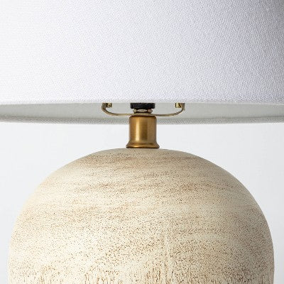  Medium Faux Wood Table Lamp Brown - Threshold™ Designed With Studio McGee
