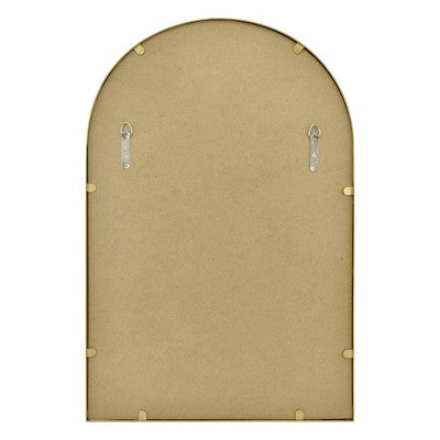  20" X 30" Arched Metal Wall Mirror Brass - Threshold™