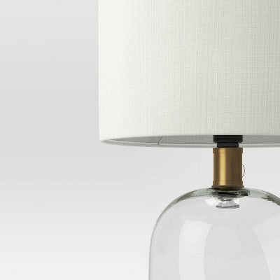  Glass Cylinder Mini Table Lamp With Open Base Clear - Threshold™