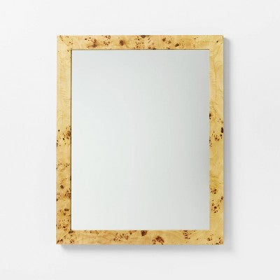  24"x30" Burl Wood Wall Mirror - Threshold™ Designed With Studio McGee
