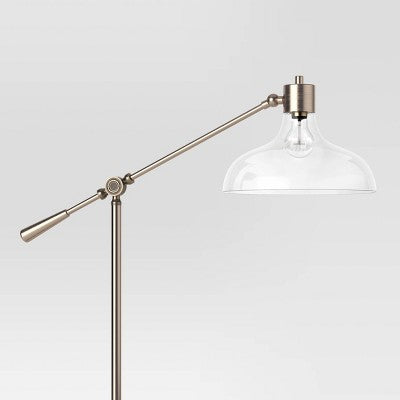  Crosby Bell Floor Lamp Brass With Glass Shade - Threshold™