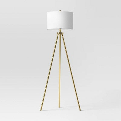  Ellis Tripod Floor Lamp Brass - Threshold™
