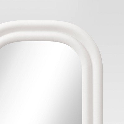  25"x65" Textured Floor Mirror White - Threshold™