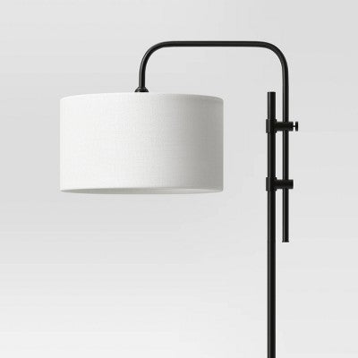  72"x16" Knox Floor Lamp - Threshold™: Modern Black Standing Lamp With Dimmer Switch
