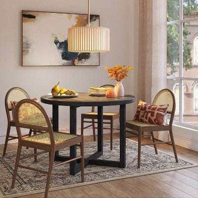  Bamboo Ceiling Drum Light Natural - Threshold™