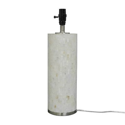  Capiz Subway Tile Large Lamp Base Shell - Threshold