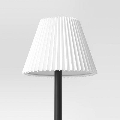  Small Pleated Lamp Shade White - Threshold™: Empire Shape, Cotton/Nylon, 7" H