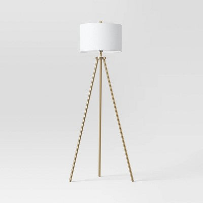  Ellis Tripod Floor Lamp Brass - Threshold™