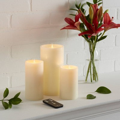  3pk LED Candles Cream - Threshold™