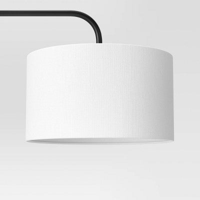  72"x16" Knox Floor Lamp - Threshold™: Modern Black Standing Lamp With Dimmer Switch