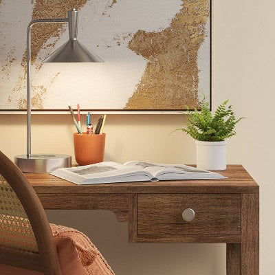  LED Wireless Charging Task Lamp With USB Nickel (Includes LED Light Bulb) - Threshold™