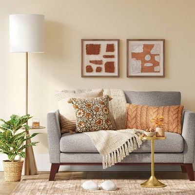  Modern Floor Lamp With Table Brass (Includes LED Light Bulb) - Threshold™