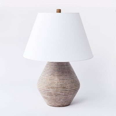  Assembled Resin Table Lamp Tan - Threshold™ Designed With Studio McGee