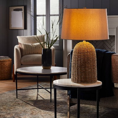  Large Seagrass Table Lamp (Includes LED Light Bulb) Natural - Threshold™ Designed With Studio McGee