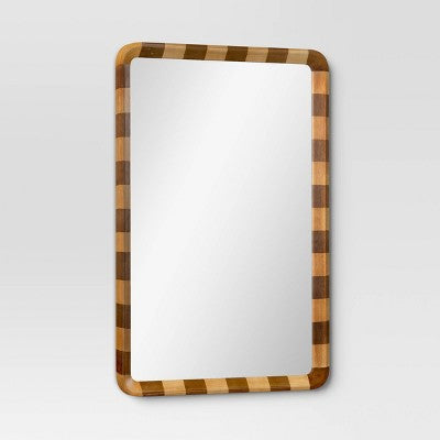 24"x36" Striped Wall Mirror - Threshold™