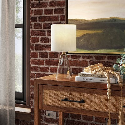  Glass Cone Mini Table Lamp Clear - Threshold™