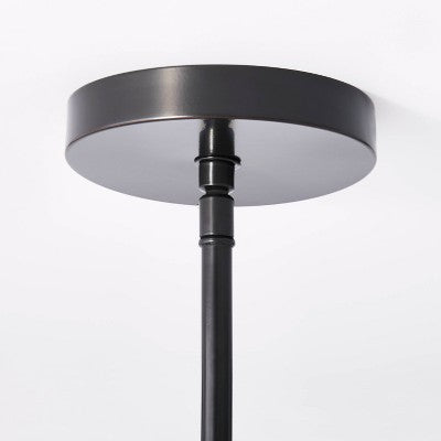  Metal Two Arm Shaded Chandelier Ceiling Light Black - Threshold™ Designed With Studio McGee