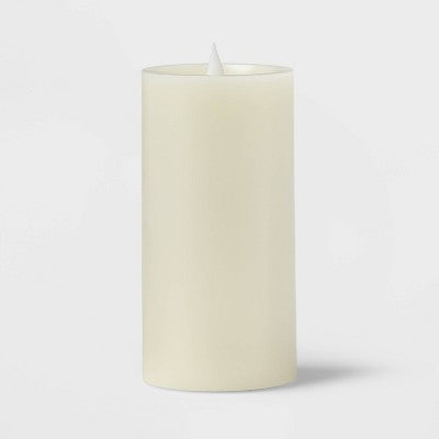  3" X 6" Pillar Candle Cream - Threshold™