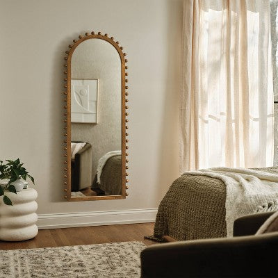  25"x65" Carved Beaded Floor Mirror - Threshold™