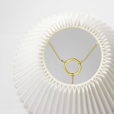  Tapered Lamp Shade With Knife Pleat White - Threshold™ Designed With Studio McGee