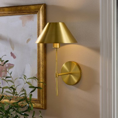 Metal Wall Sconce Brass - Threshold™ Designed With Studio McGee