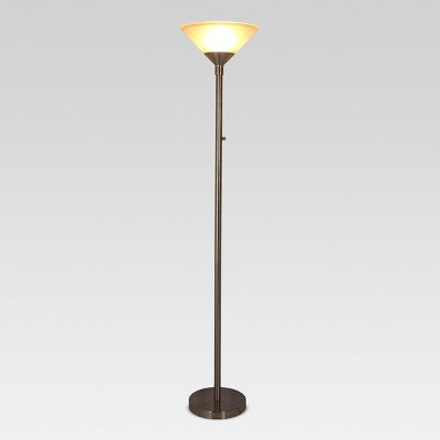  Torchiere Floor Lamp With Glass Shade - Threshold™