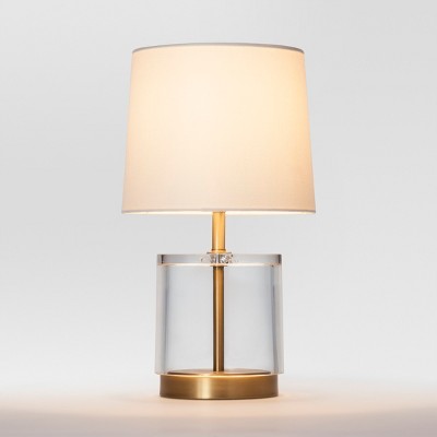  Modern Acrylic Accent Lamp Brass - Threshold