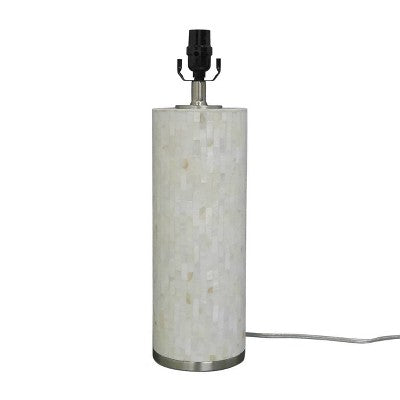  Capiz Subway Tile Large Lamp Base Shell - Threshold