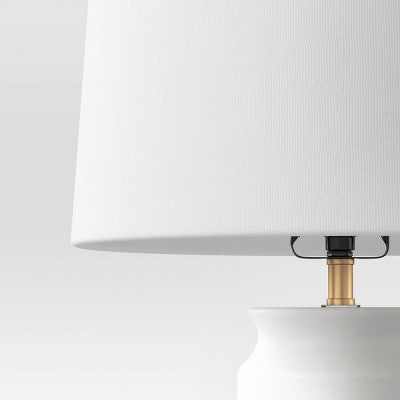  Ceramic And Wood Table Lamp (Includes LED Light Bulb) - Threshold™