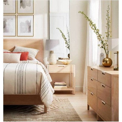  Fillable Accent With USB Table Lamp Brass - Threshold™: Modern Glass Nightstand Lamp, ETL Listed, No Bulb Included