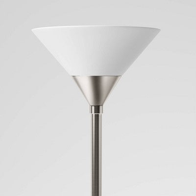  Torchiere Floor Lamp With Glass Shade - Threshold™