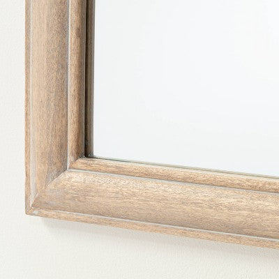  24" X 64" Wood Floor Mirror - Threshold™ Designed With Studio McGee: Natural Finish, Standing, No Assembly Required