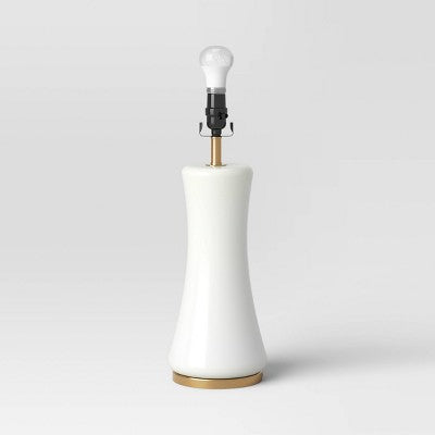  Large Opal Glass Lamp Base Off-White - Threshold™