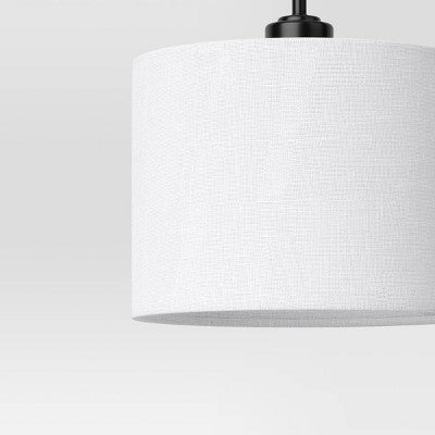  Knox Adjustable Shaded Table Lamp Black - Threshold™: Modern, In-Line Switch, ETL Listed