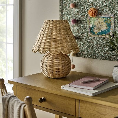  Table Lamp With Woven Base And Woven Shade - Threshold™ Designed With Studio McGee