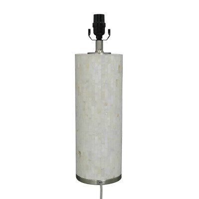  Capiz Subway Tile Large Lamp Base Shell - Threshold