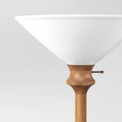  Torchiere Floor Lamp Natural Brown - Threshold™