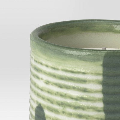  Ceramic Citronella Outdoor Candle Green - Threshold™