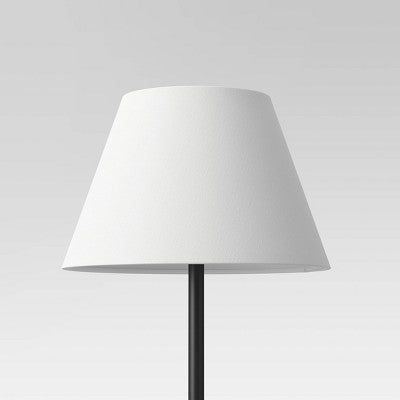  Small Empire Lamp Shade White - Threshold™: Cotton Polyester, Slip Uno Fitter, No Assembly Required